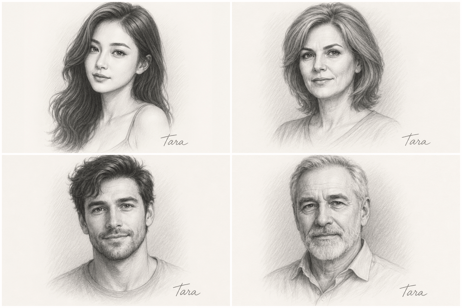 Recent soulmate sketches by Tara
